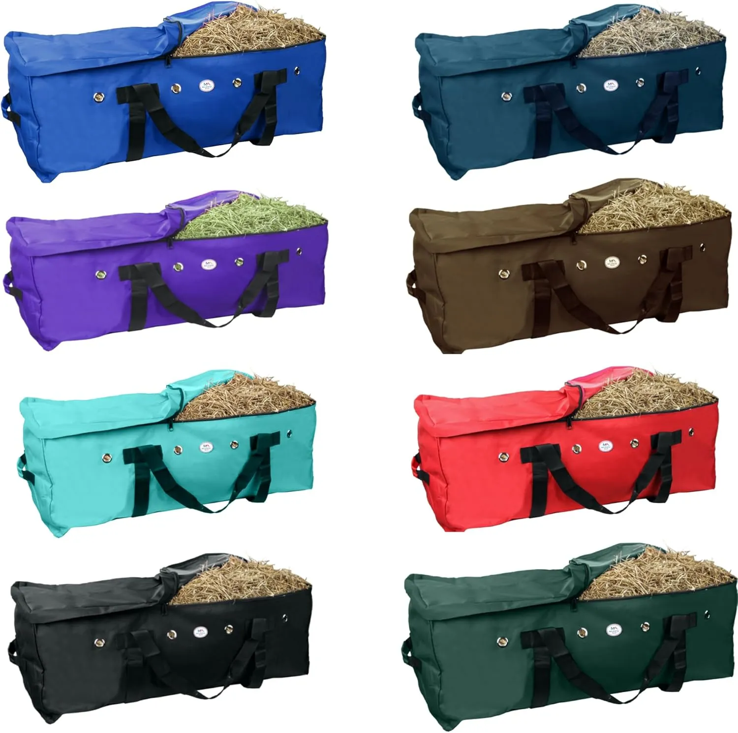 Majestic Ally 1200 D Nylon Fabric Large 44” x 20” x 16” and Extra Large 52" x 27" x21" Heavy-Duty Hay Bale Storage Bag (Red, Large)
