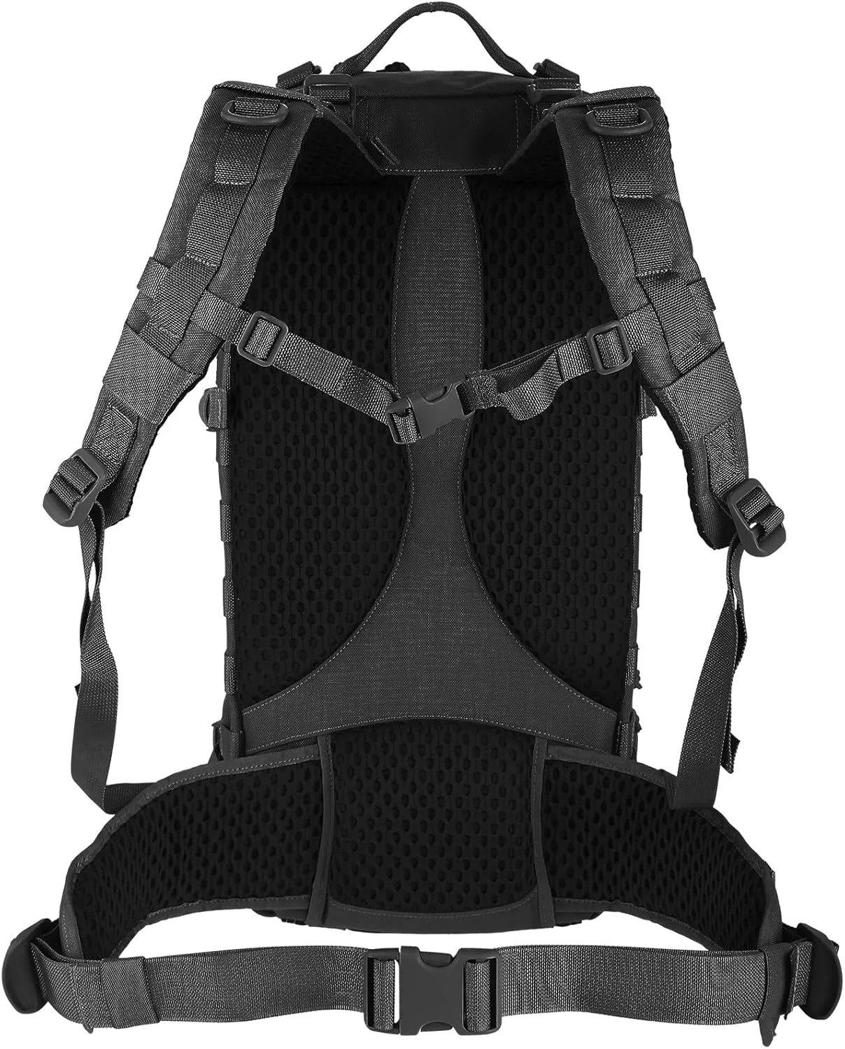 MAXPEDITION Gyrfalcon Backpack (Black) 36L Tactical Backpack with Detachable Waist Pack, MOLLE Internal Frame Rucksack, Military Survival Pack, Bug Out Bag, PT1054B
