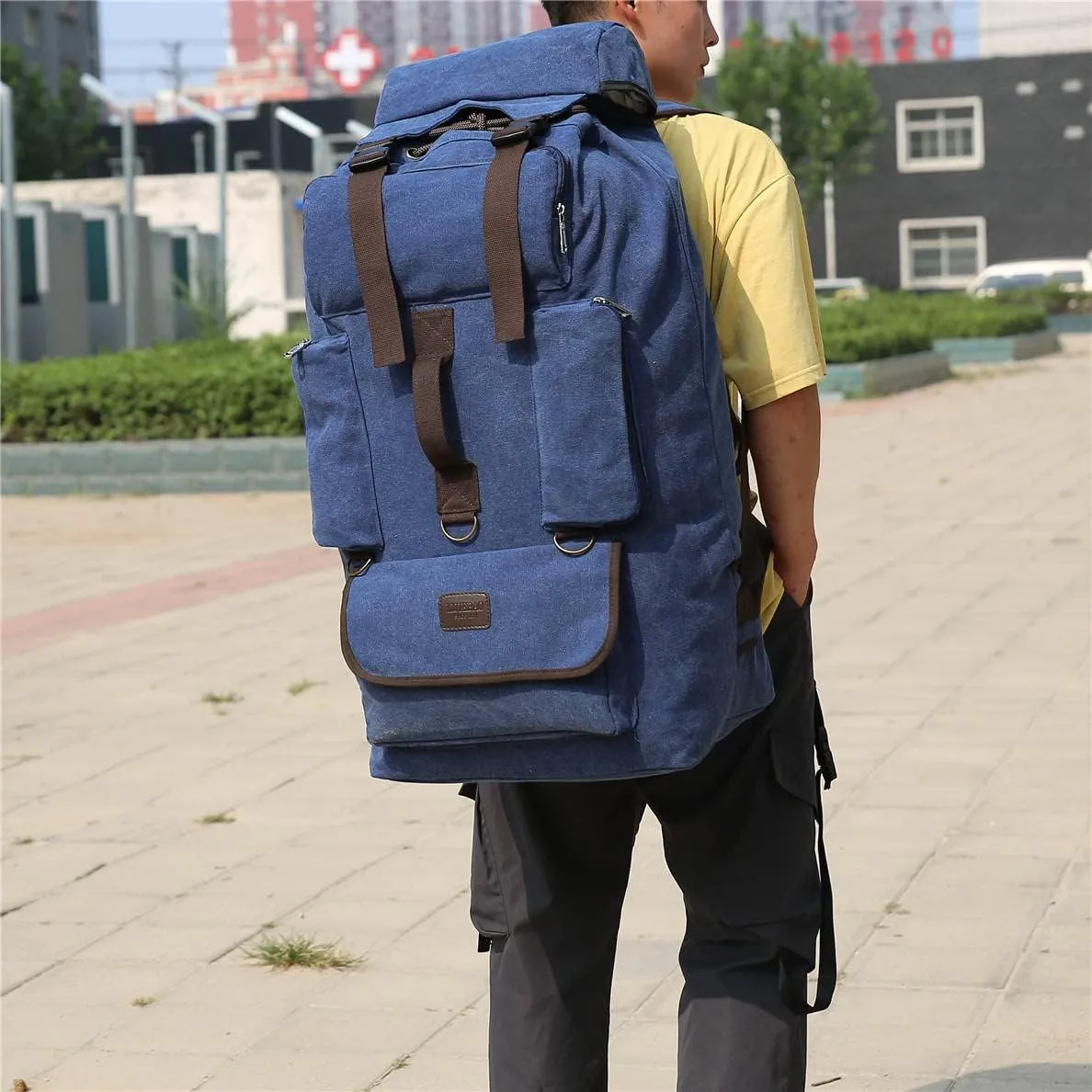 MaxxCloud Military Tactical Duffle Bag Army Rucksack Gym Bag Laptop Backpack Canvas Luggage Travel Bag