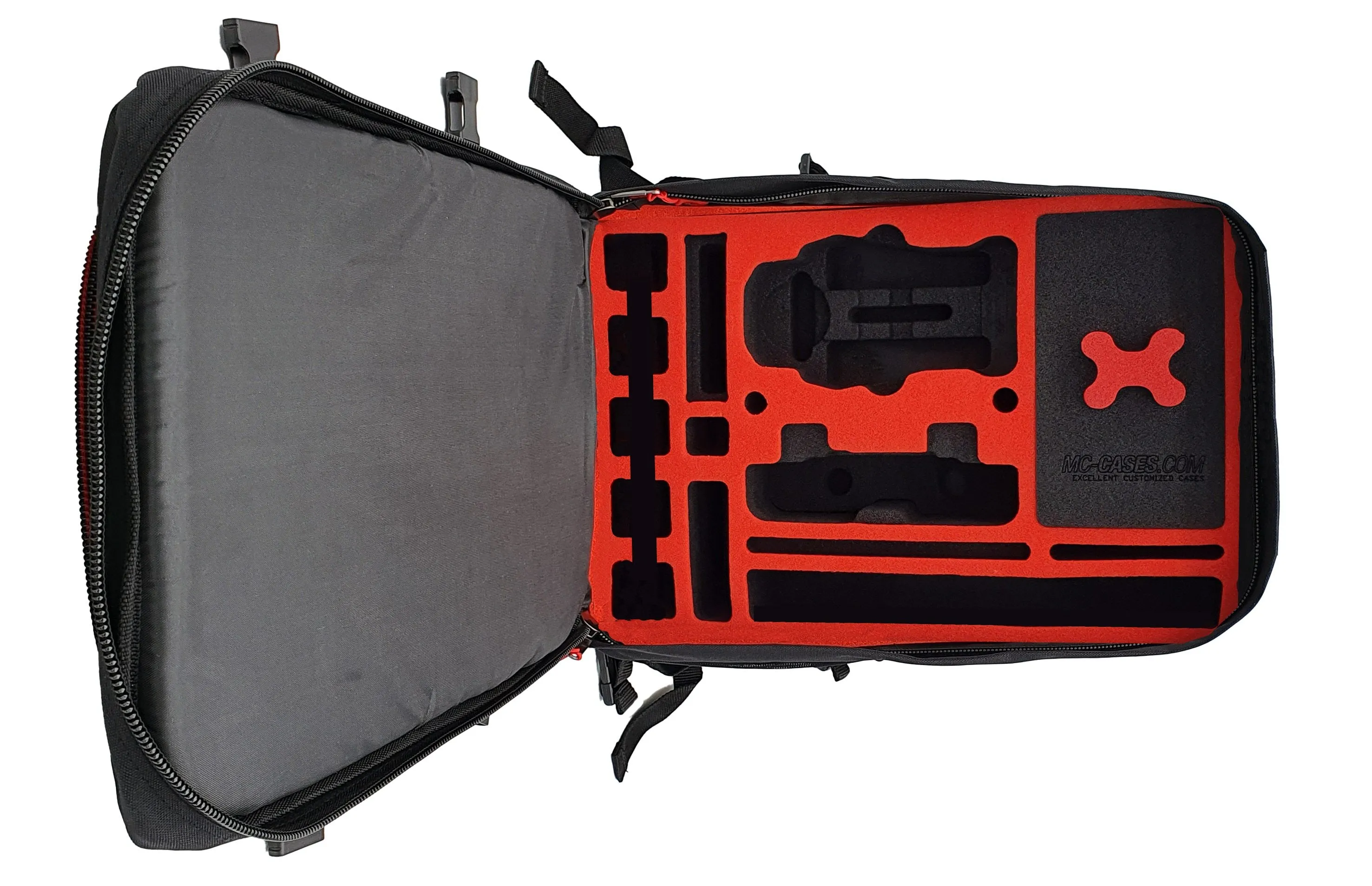 MC-CASES® Backpack for DJI Mavic Air 2 - Standard and DJI Smart Controller - Extremely comfortable - Lots of space