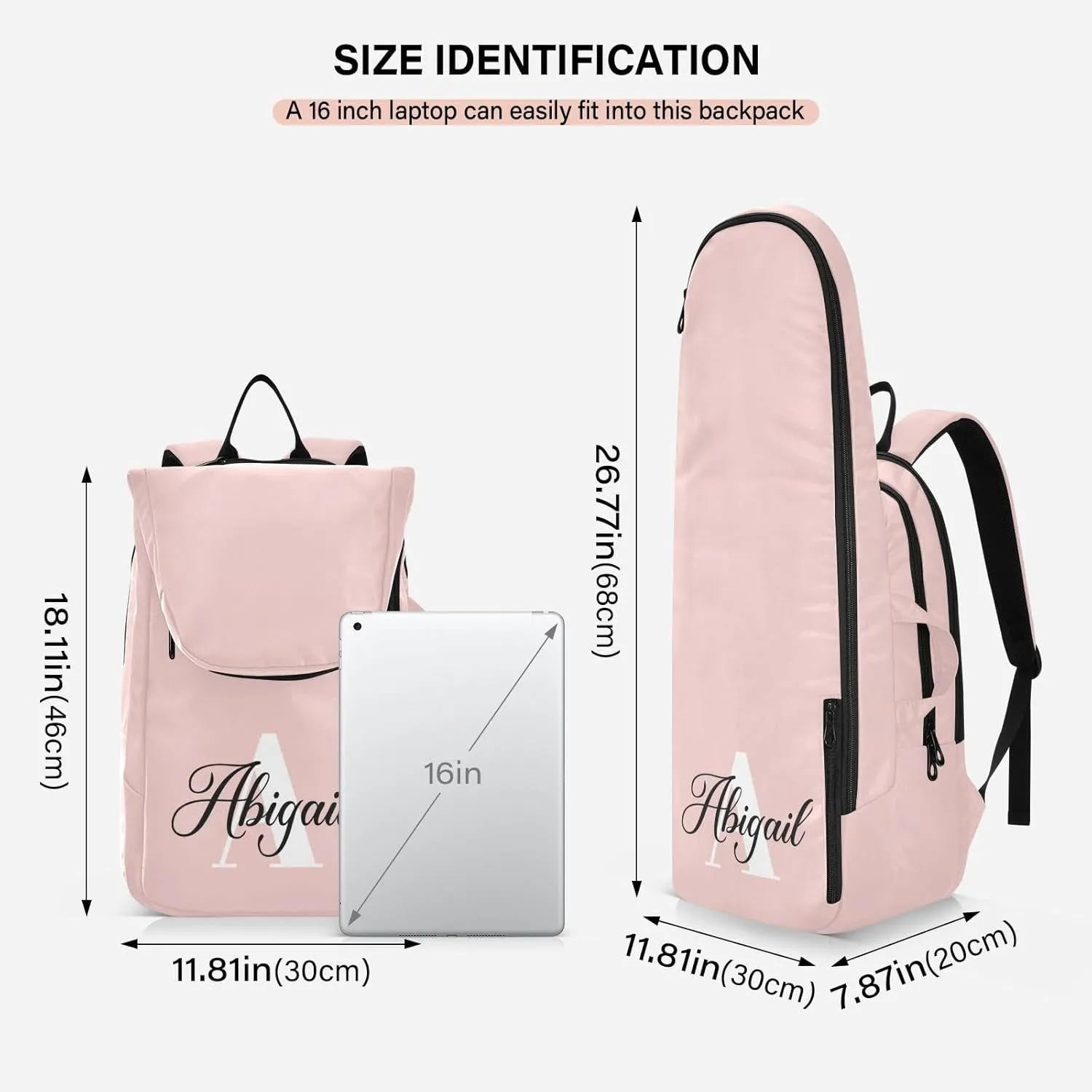 MCHIVER Custom Tennis Bags for Men Women Personalized Tennis Backpack Hold 2 Rackets Padel Sports Backpack 11.81 * 7.87 * 17.11in