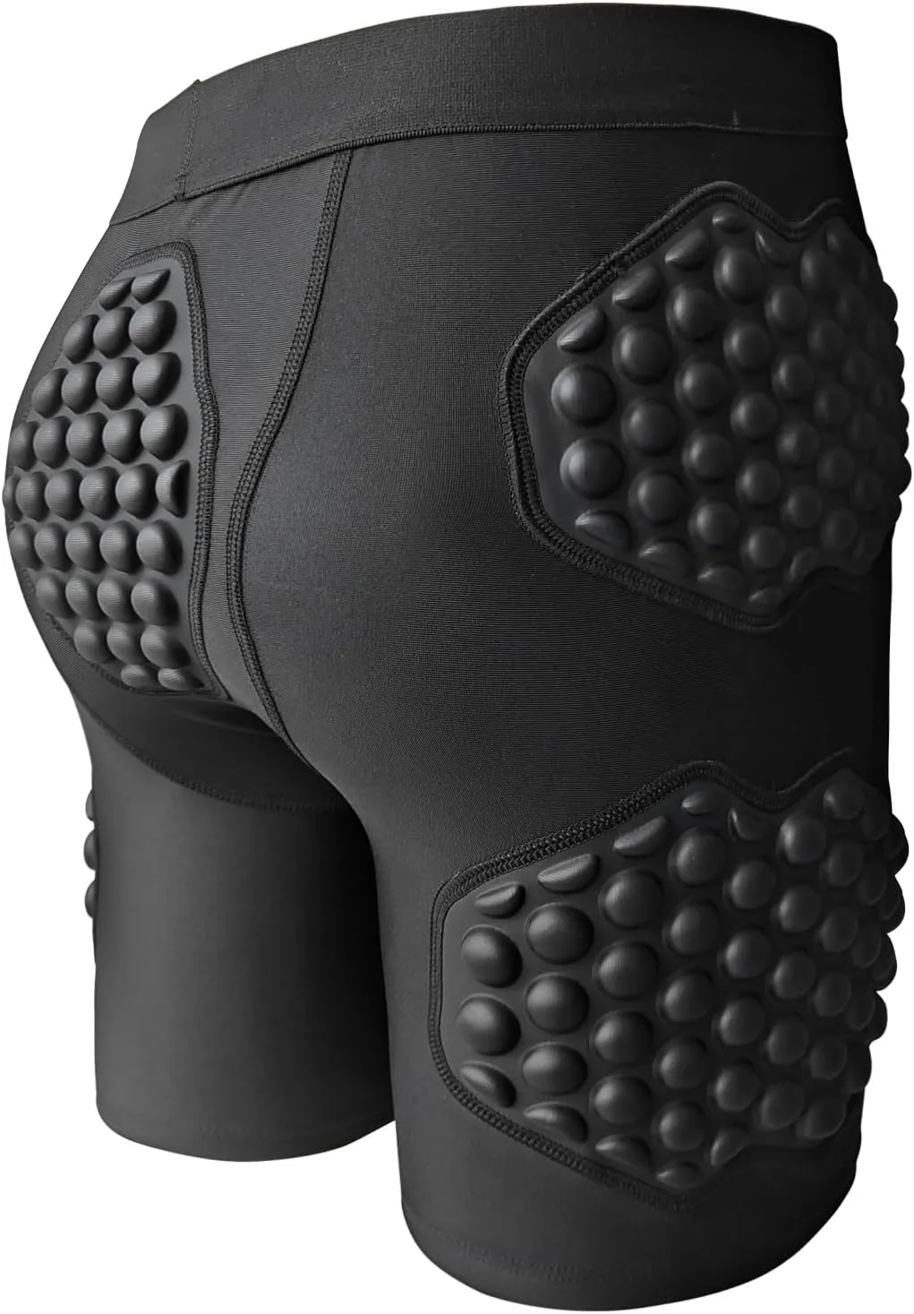 Men's Basketball Compression Padded Shorts, Butt Pads Impact Short Pants