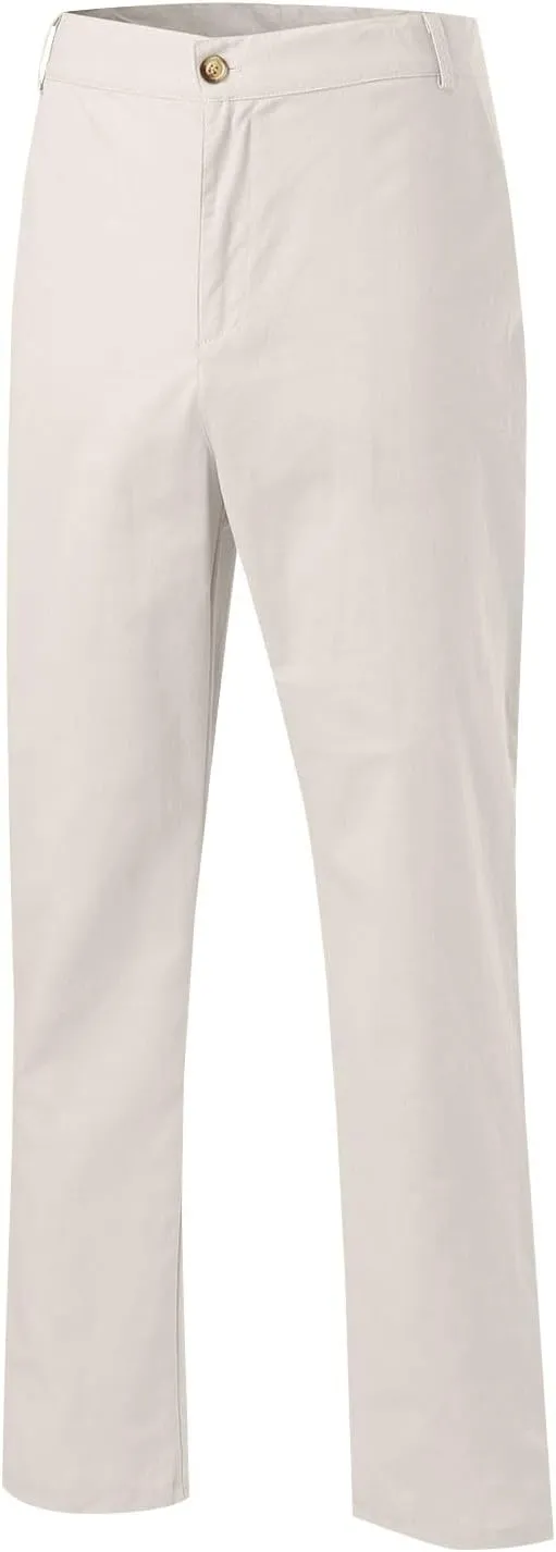 Men's Linen Pants Loose Fit Casual Summer Office Business Dress Pant Lightweight Baggy Beach Plain Vacation Trousers