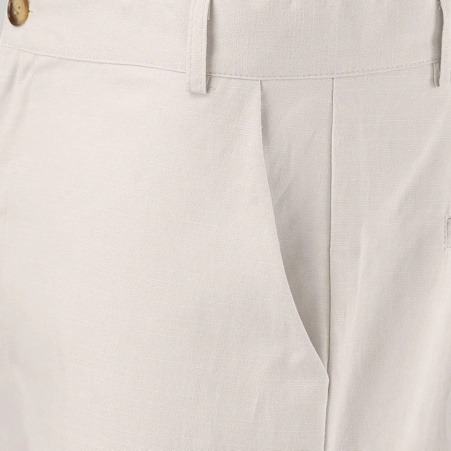 Men's Linen Pants Loose Fit Casual Summer Office Business Dress Pant Lightweight Baggy Beach Plain Vacation Trousers
