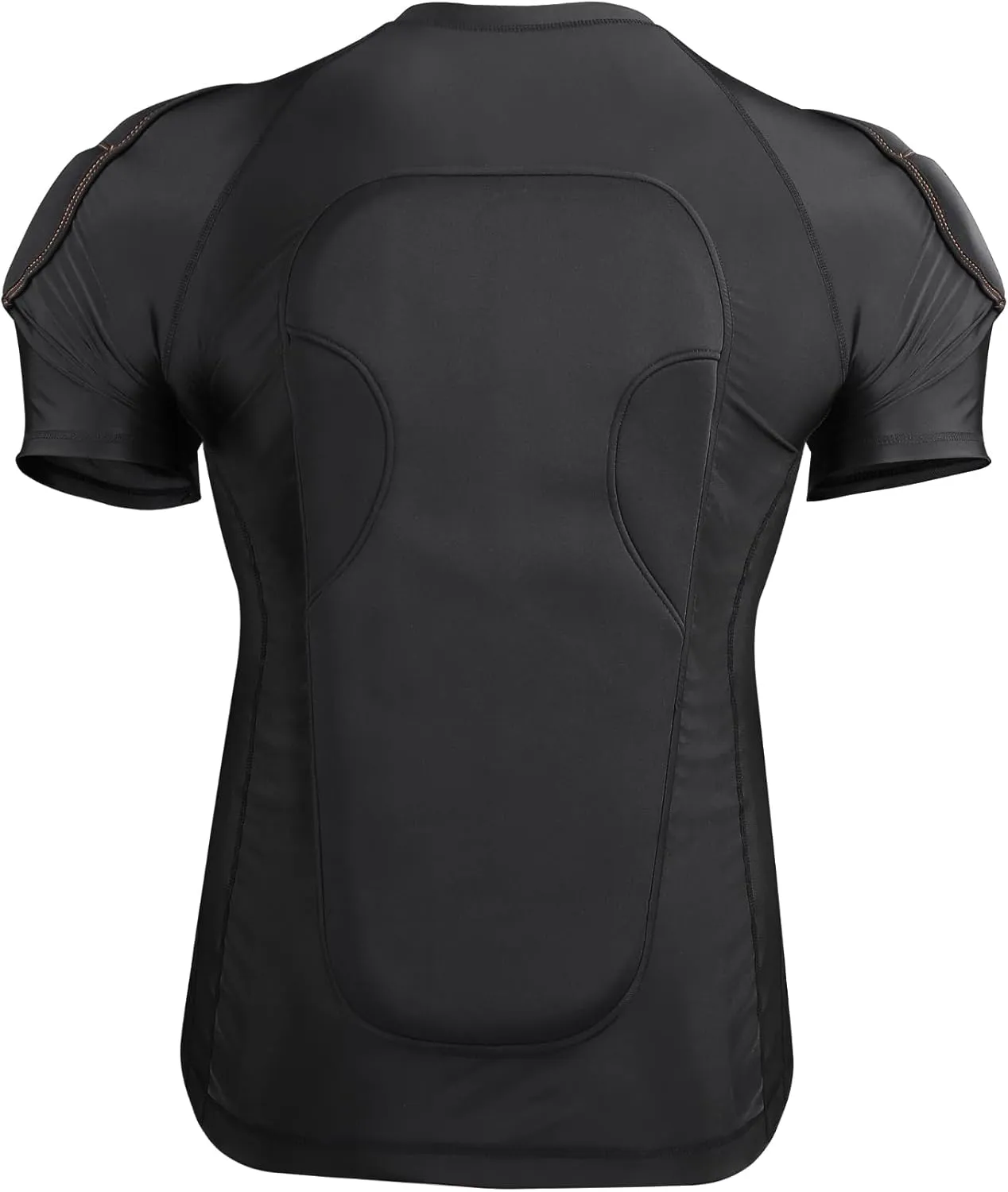 Men's Padded Snowboarding Sports Shirt Body Armor Chest Shoulder Back Protector with Thick EVA Back Pads