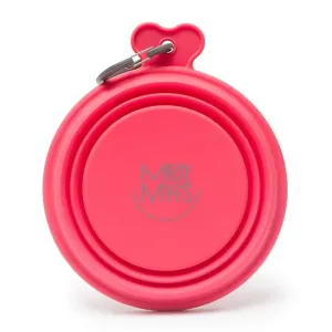 Messy Mutts Dog Collapsible Bowl Red 1.5 Cup