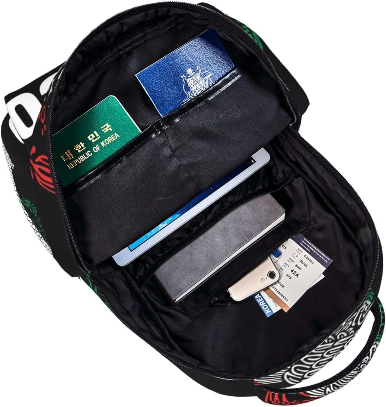 Mexican Flag Eagle Laptop Backpacks Double Shoulder Laptop Pack Bag Daypack Back Pack Bags Rucksack Computer Bag with Side Pockets Front Zipper Pockets For Commutes Travel