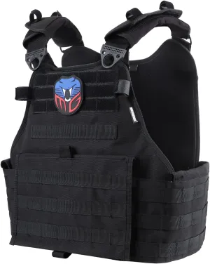 MGFLASHFORCE Tactical Vest for Men, Airsoft Molle Vest