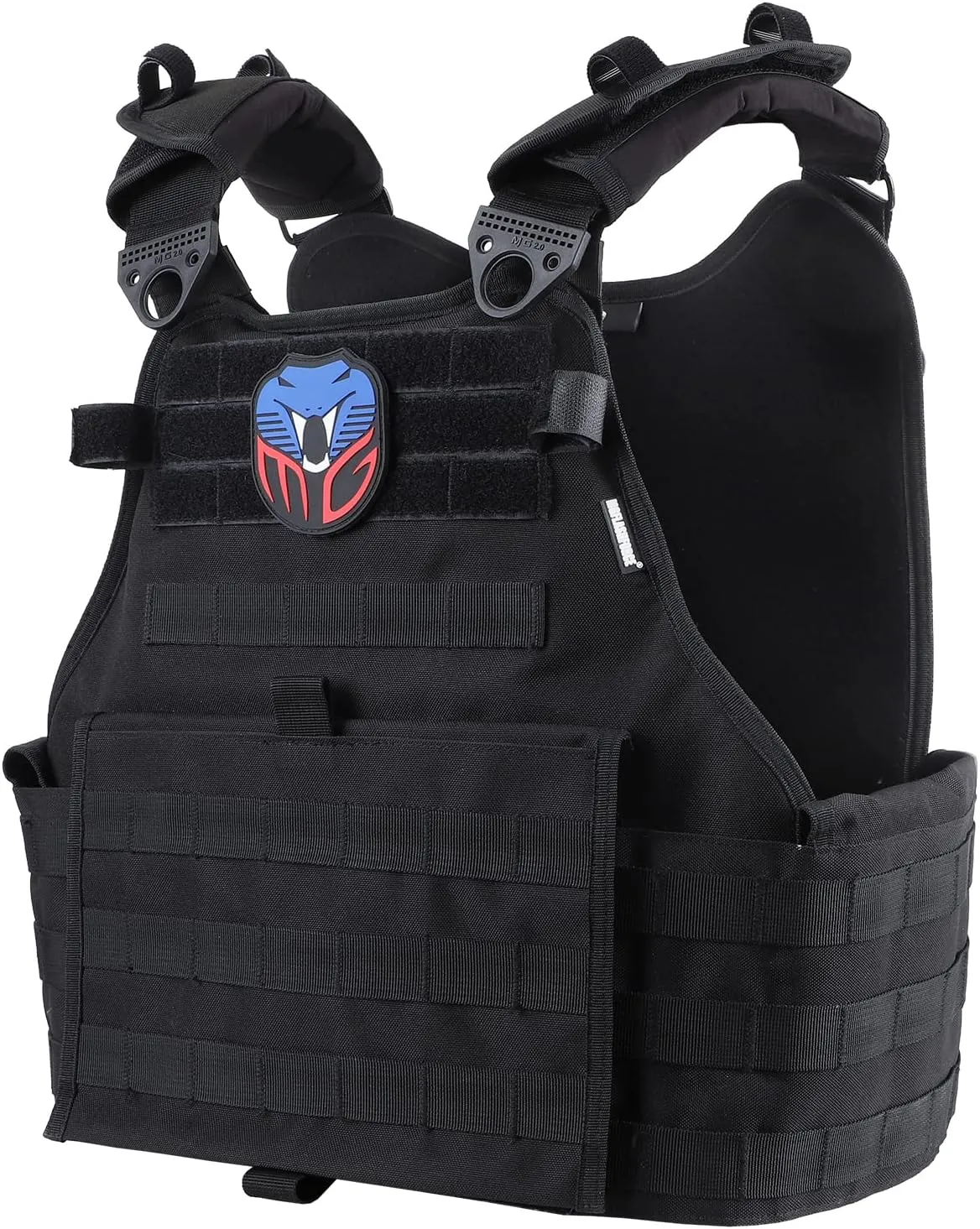 MGFLASHFORCE Tactical Vest for Men, Airsoft Molle Vest