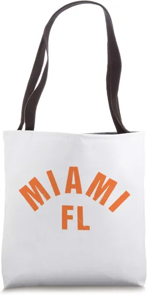 Miami Arch Florida Orange Coloured Miami Basic & Original Tote Bag