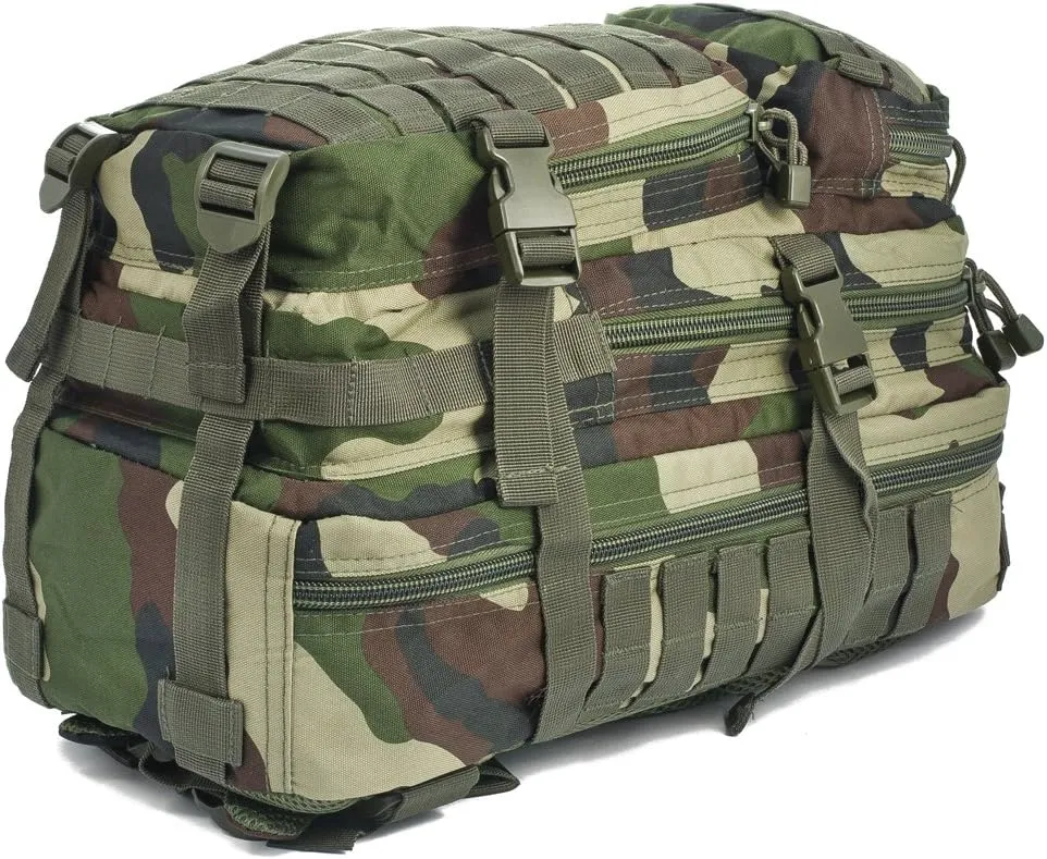 Mil-Tec Military Army Patrol Molle Assault Pack Tactical Combat Rucksack Backpack 20L French Army Cce Camo