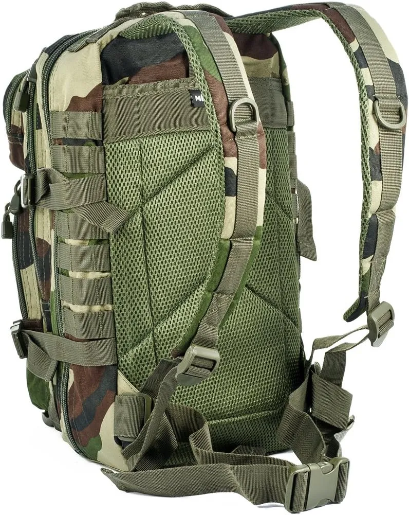Mil-Tec Military Army Patrol Molle Assault Pack Tactical Combat Rucksack Backpack 20L French Army Cce Camo