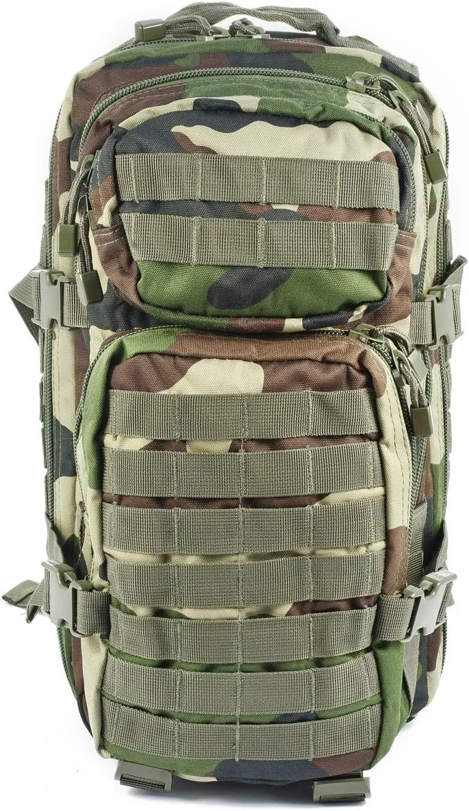 Mil-Tec Military Army Patrol Molle Assault Pack Tactical Combat Rucksack Backpack 20L French Army Cce Camo