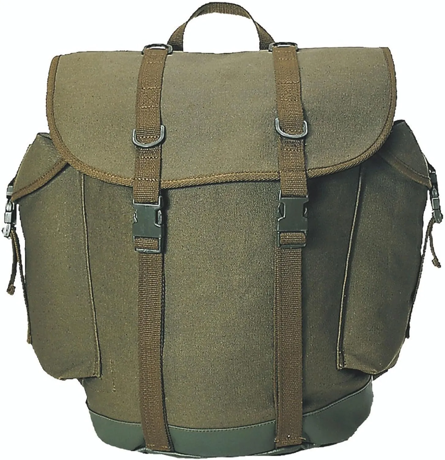 Mil-Tec Unisex Small 25L Olive Drab Mountain Rucksack - Rugged Durable Easy-to-Carry Tactical Outdoor Camping Hiking Backpack with Adjustable Straps & Reinforced Bottom