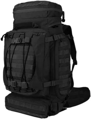 Military Tactical Backpack, Large Hiking Rucksack for Camping, Survival, Adventure Hunting (Black, 29in*14.5in*12.6in)