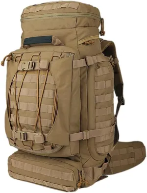 Military Tactical Backpack, Large Hiking Rucksack for Camping, Survival, Adventure Hunting (brown, 29in*14.5in*12.6in)