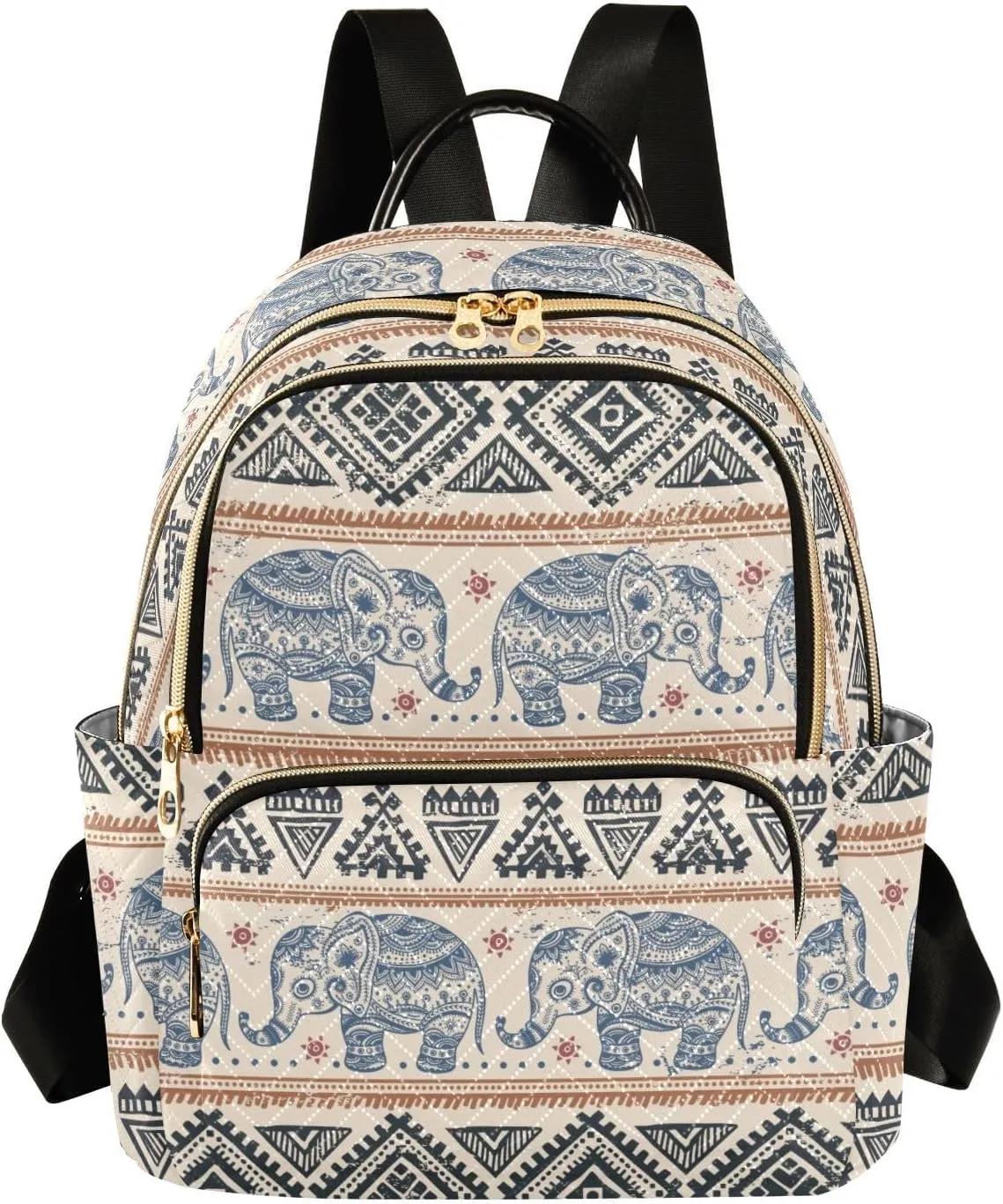 Mini Backpack Purse for Girls Elephant Casual Travel Daypacks Shoulder Bag for Ladies Women
