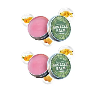 Miracle Balm, 2 Packs Organic Miracle Balm, Soothing Cream for Back, Hands and Body, Natural Ingredient（2 Packs）