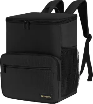 MIRASON Cooler Backpack Insulated Leak Proof Beach Backpack Cooler Bag, Cooling Beer Lunch Backpack Cooler for Men Women Picnic Hiking Camping Travel with 4 Pockets