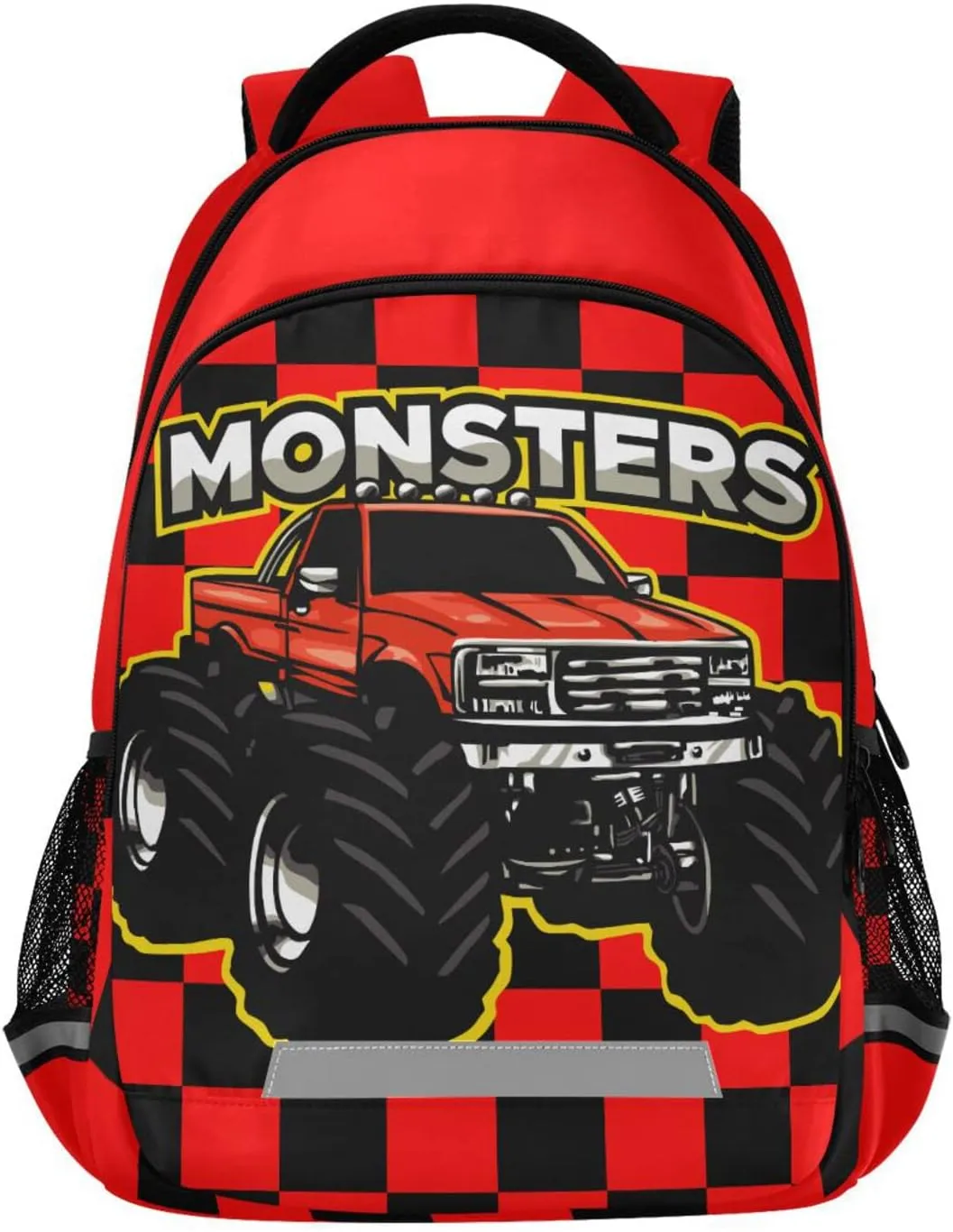Monster Truck Backpack for Boys Girls School Backpack Kids Backpack Bookbag Elementary School Bag Travel Rucksack