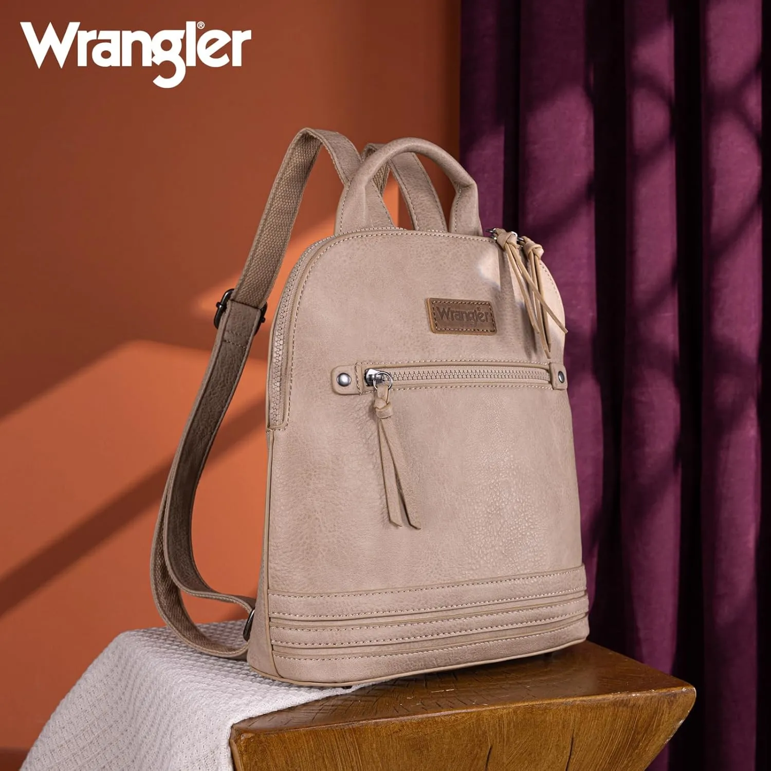 Montana West Wrangler Backpack Purse for Women Medium Ladies' Bookbag Travel Work Daypacks Bags