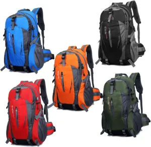 Mountaineering Backpack Multi-functional Pack High-permeability Cushion Shoulder Bag for Hiking Waterproof Backpack Bag Cover Orange Color