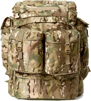MT FILBE 100L Modular Rucksack System Military Ruck with External ABS Frame, Detachable Assault Pack & Hydration Carrier