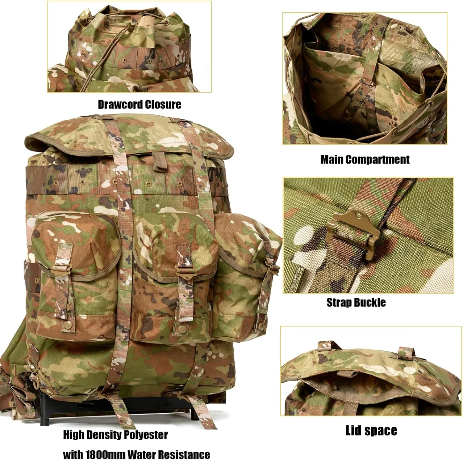 MT Military Alice Pack Army Survival Combat ALICE Rucksack Backpack