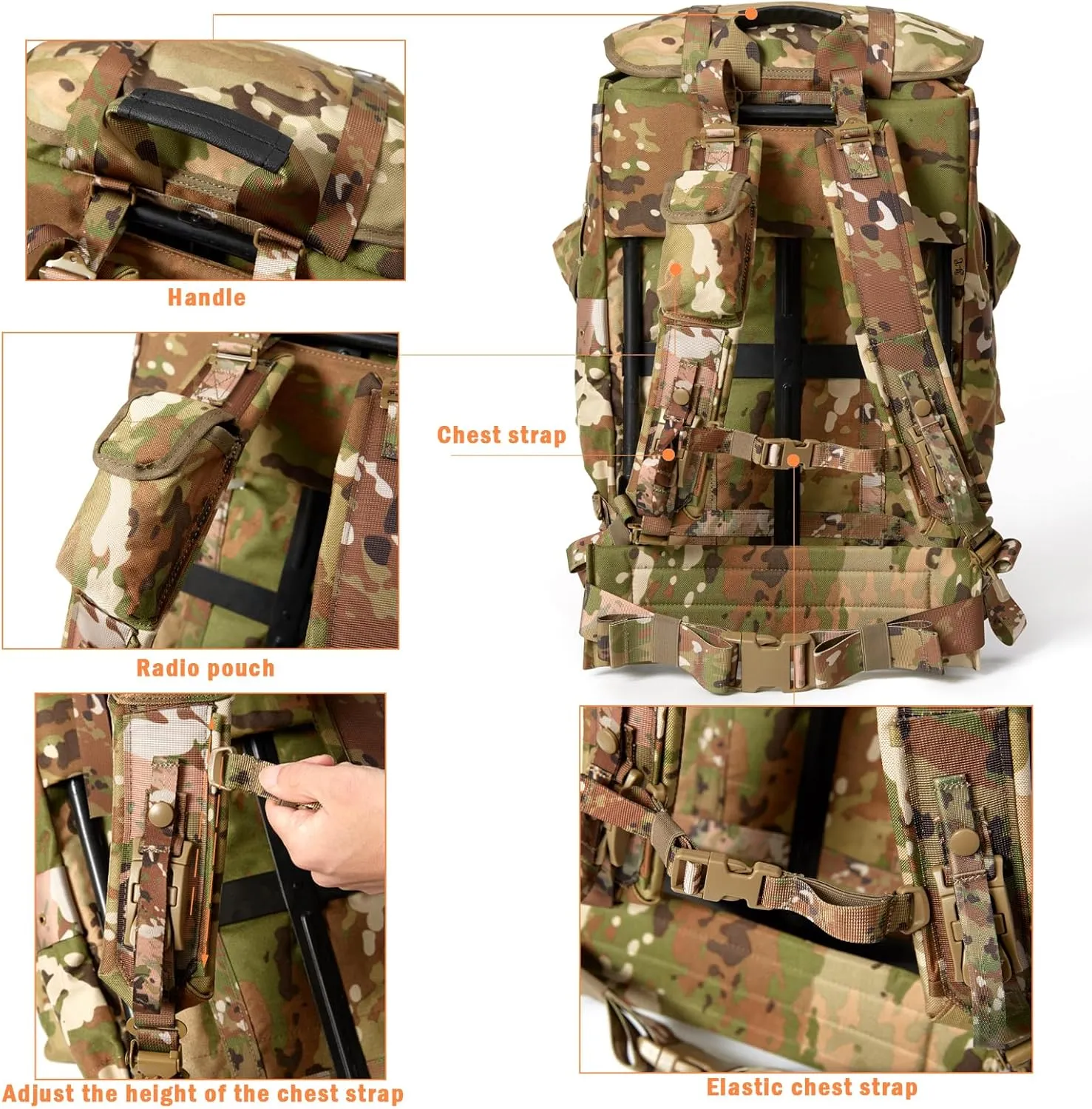 MT Military Alice Pack Army Survival Combat ALICE Rucksack Backpack