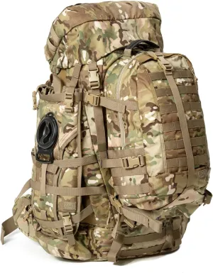 MT Military Army Large Rucksack with Detacheable Assault Backpack Hydration Pack Shoulder Straps and Waist Belt Metal Frame