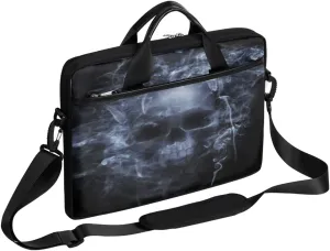 Muertos Skull Laptop Shoulder Messenger Bag Waterproof Laptop Briefcase Handle Padded Strap