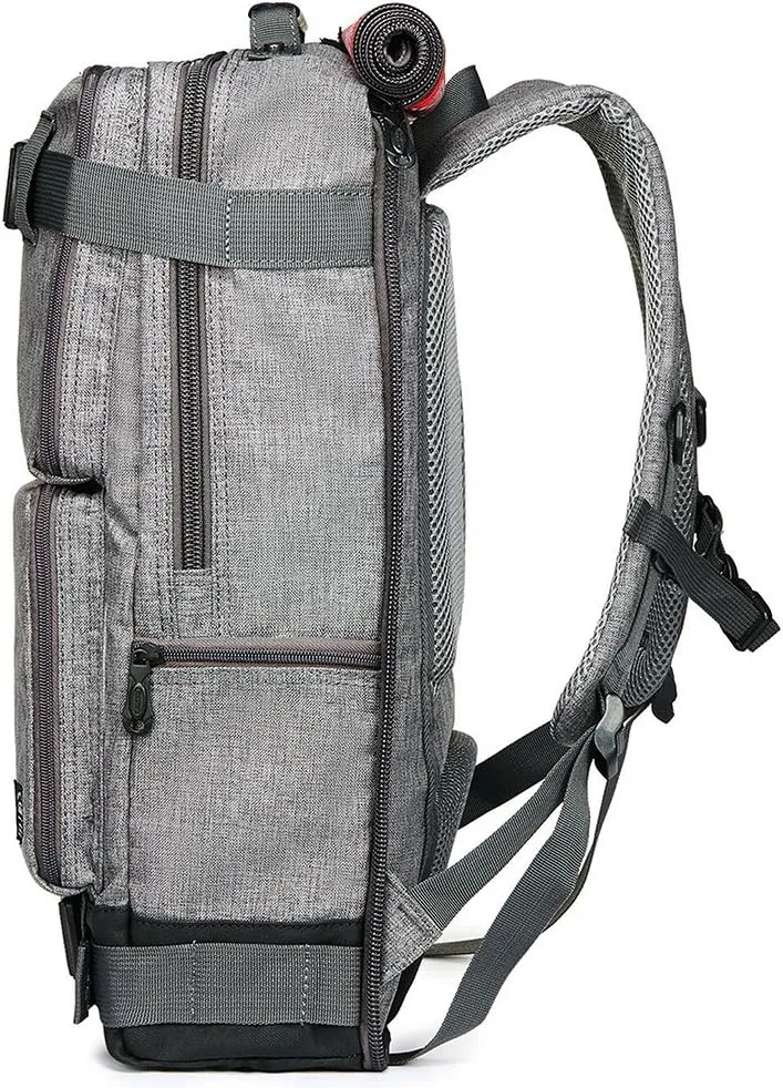 Multipurpose Outdoor Backpack, Hiking Rucksack,Travel Duffel Bag fits 15.6 Laptop Grey