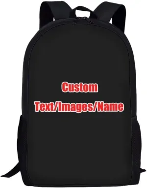 Mumeson Customized Personalization Schoolbag Kids Backpack 17 Inches Laptop Tablet Notebook Holder Backpack Bookbags Casual Rucksack for Teen