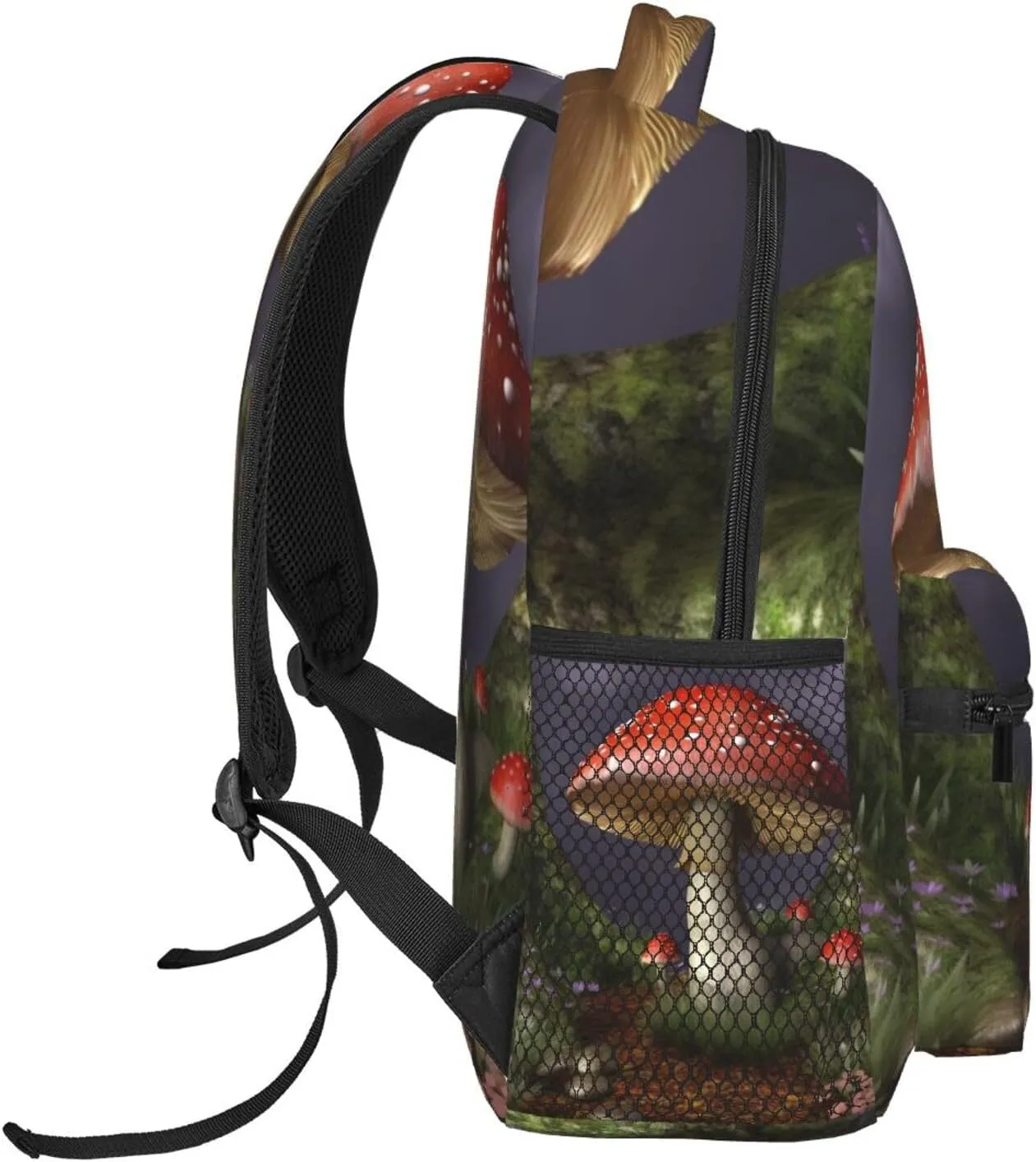 Mushroom Backpack for Men Women Casual Daypack Laptop Backpack Computer Bag Travel Laptop Bag