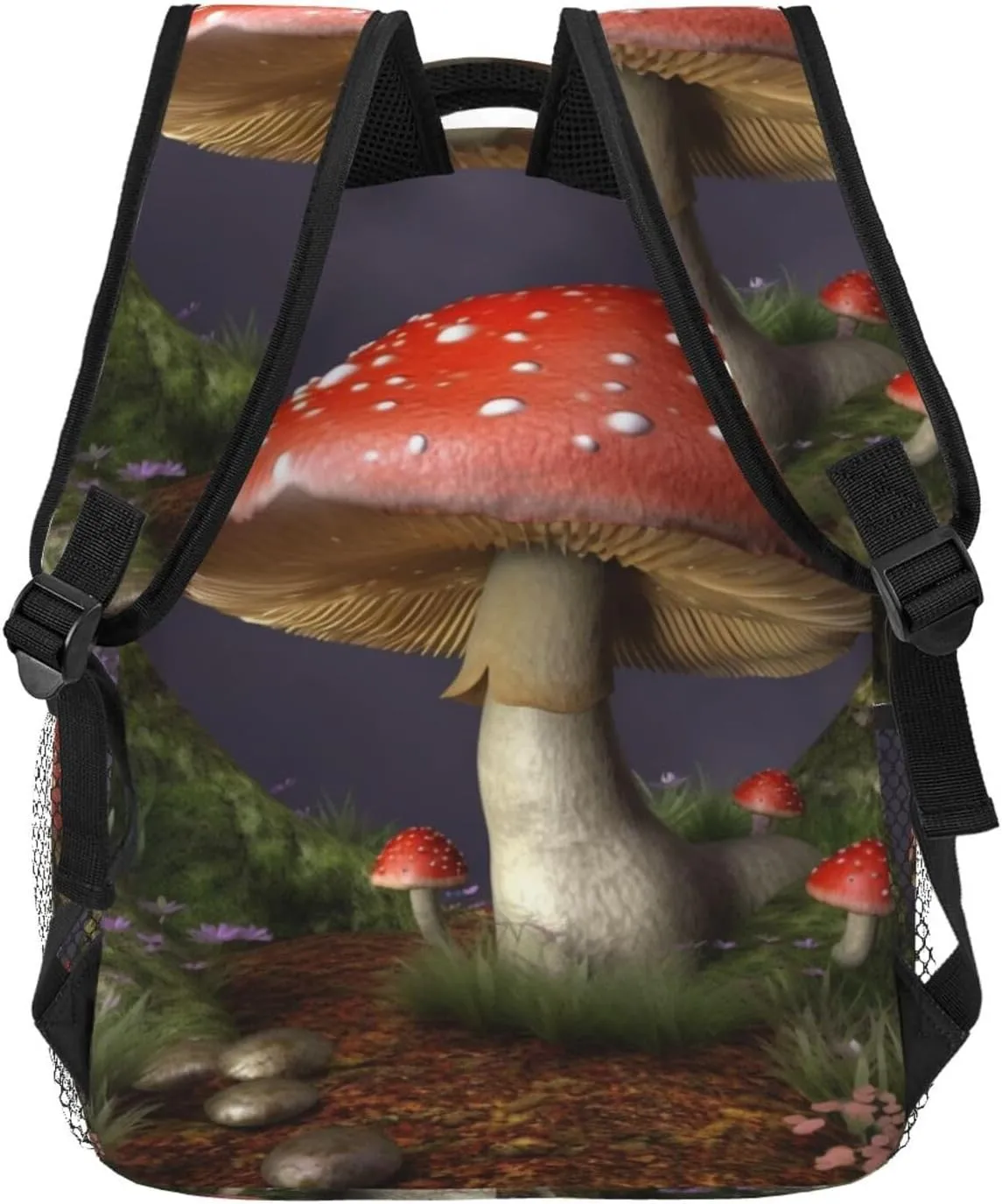 Mushroom Backpack for Men Women Casual Daypack Laptop Backpack Computer Bag Travel Laptop Bag