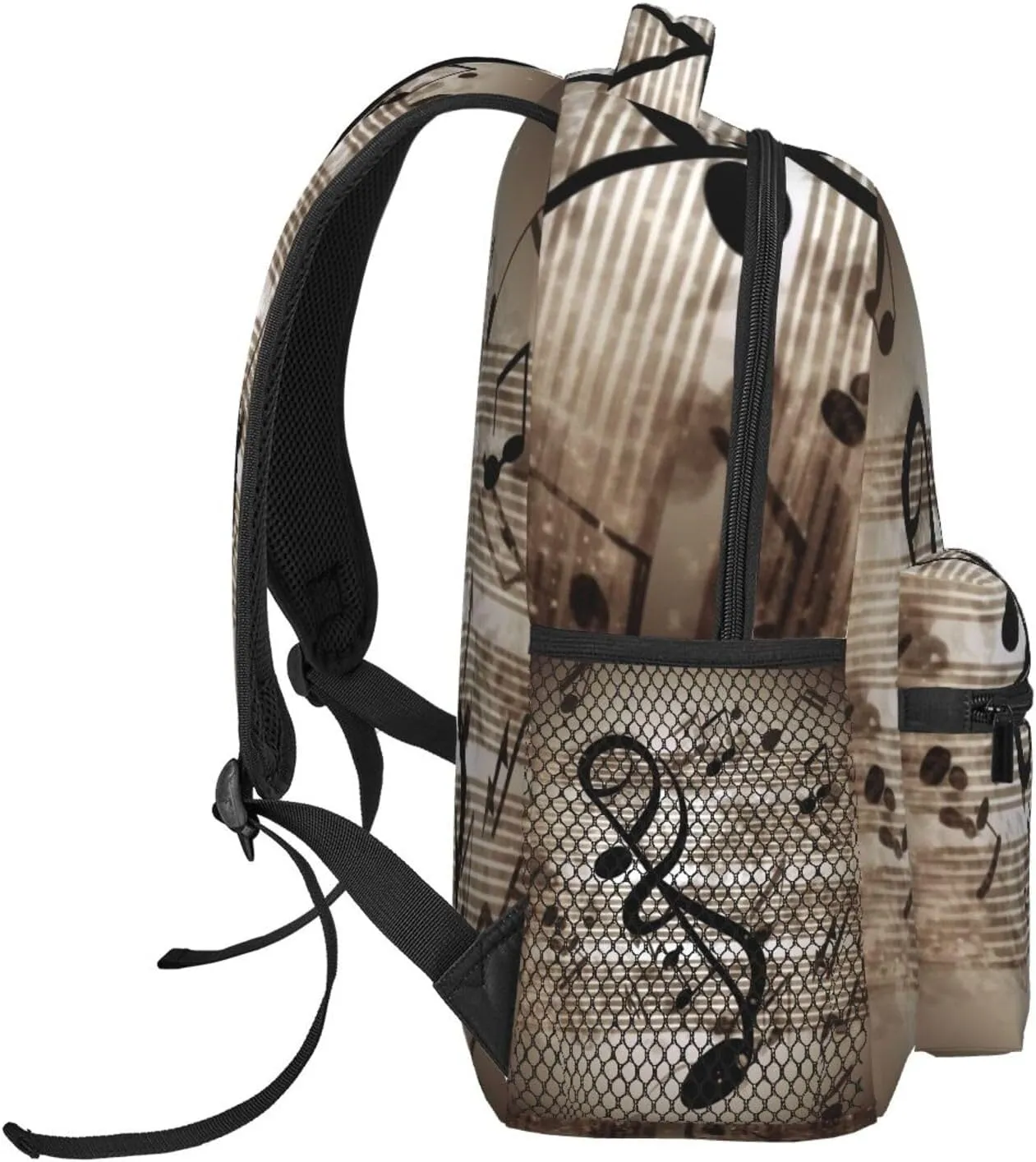 Music Note Backpack for Men Women Casual Daypack Laptop Backpack Computer Bag Travel Laptop Bag