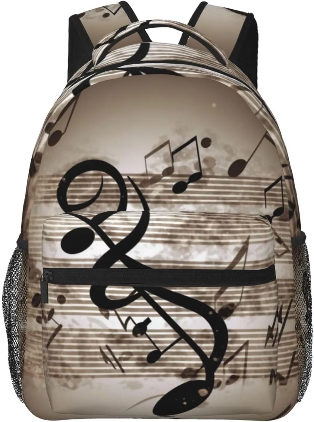 Music Note Backpack for Men Women Casual Daypack Laptop Backpack Computer Bag Travel Laptop Bag