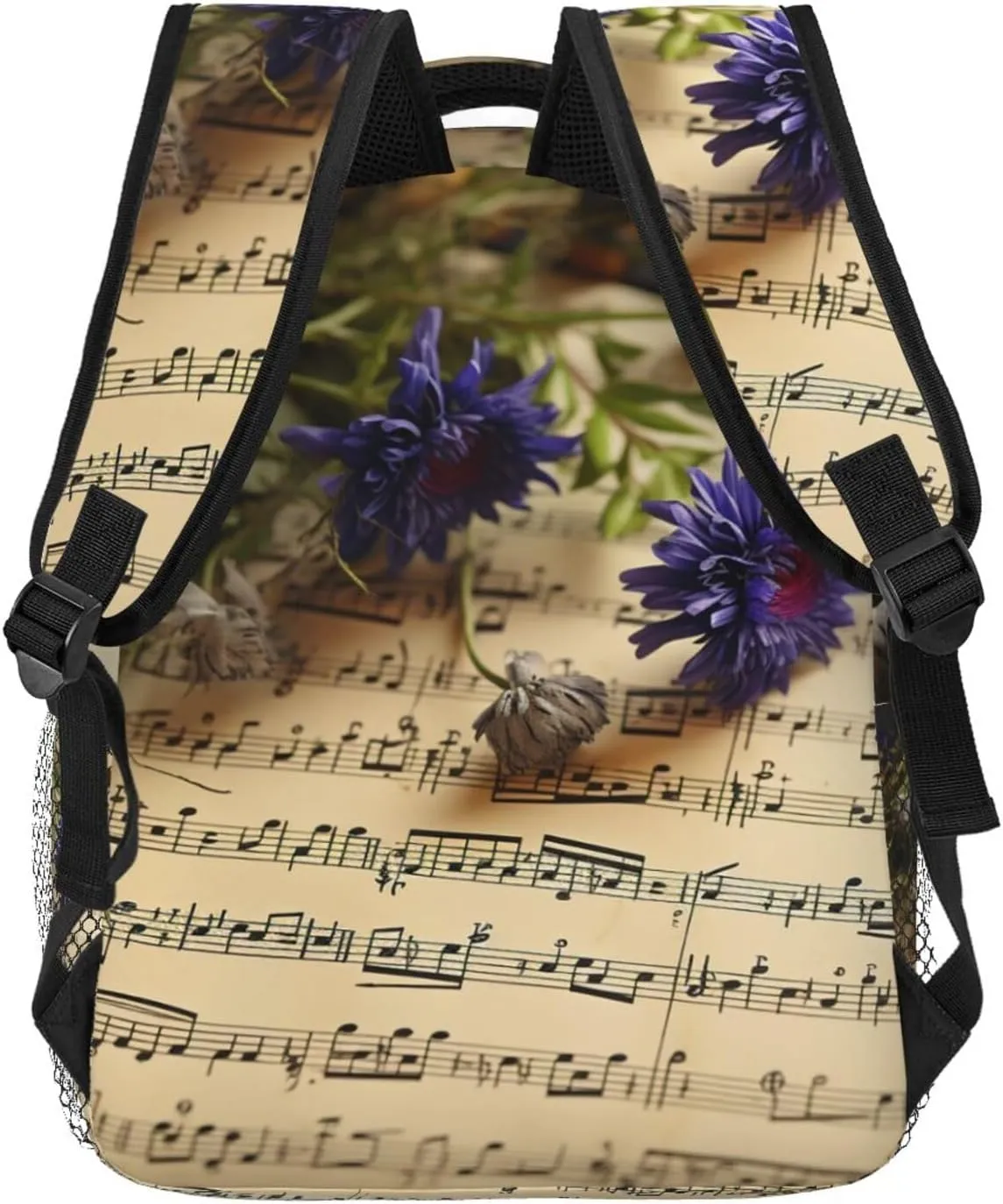Music Sheet Backpack for Men Women Casual Daypack Laptop Backpack Computer Bag Travel Laptop Bag