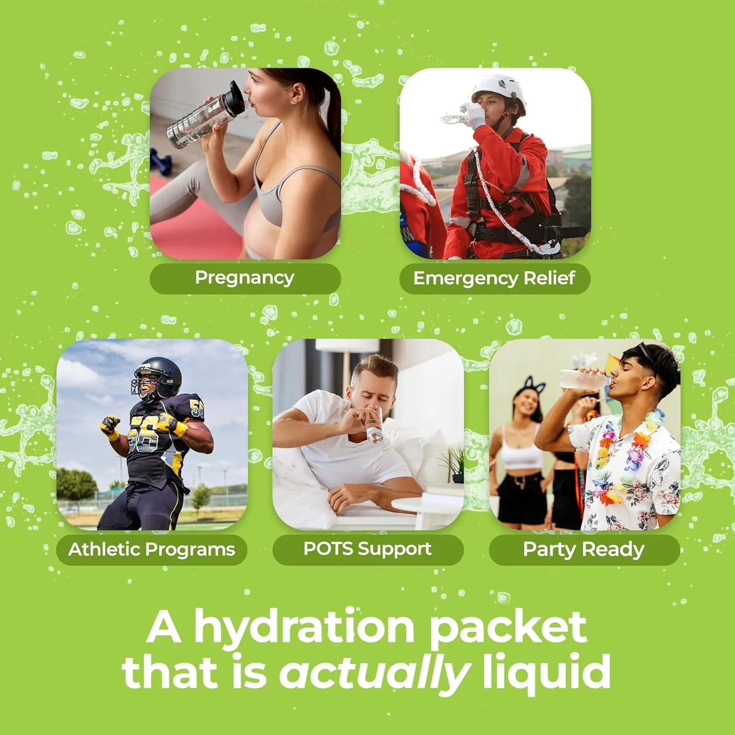 MyHy Zero Liquid Hydration Packets, Sugar Free Electrolyte Drink Mix for Hydration Support, Dehydration Relief for Travel, Pregnancy, Fitness, Bachelor & Bachelorette Party – Lemon Lime, 50 Count