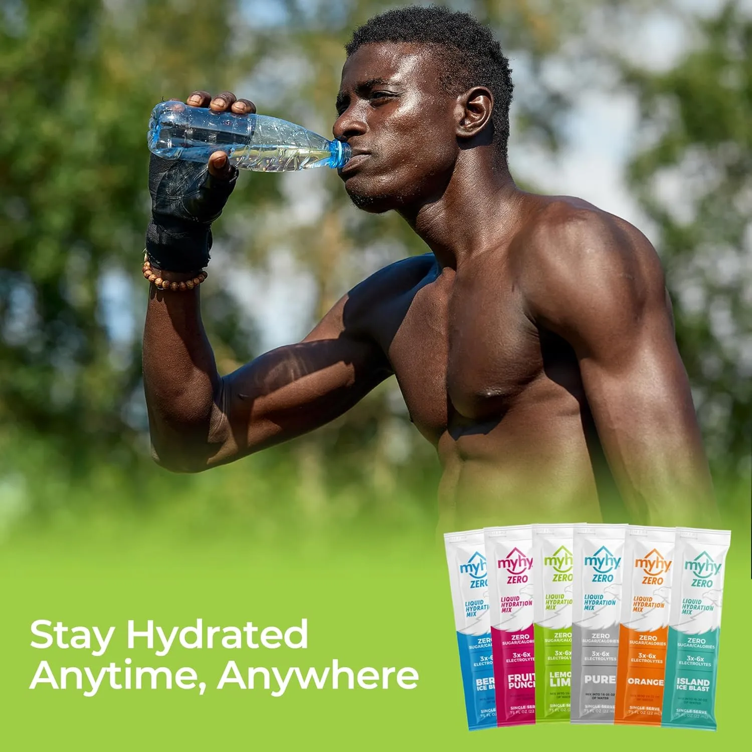 MyHy Zero Liquid Hydration Packets, Sugar Free Electrolyte Drink Mix for Hydration Support, Dehydration Relief for Travel, Pregnancy, Fitness, Bachelor & Bachelorette Party – Lemon Lime, 50 Count