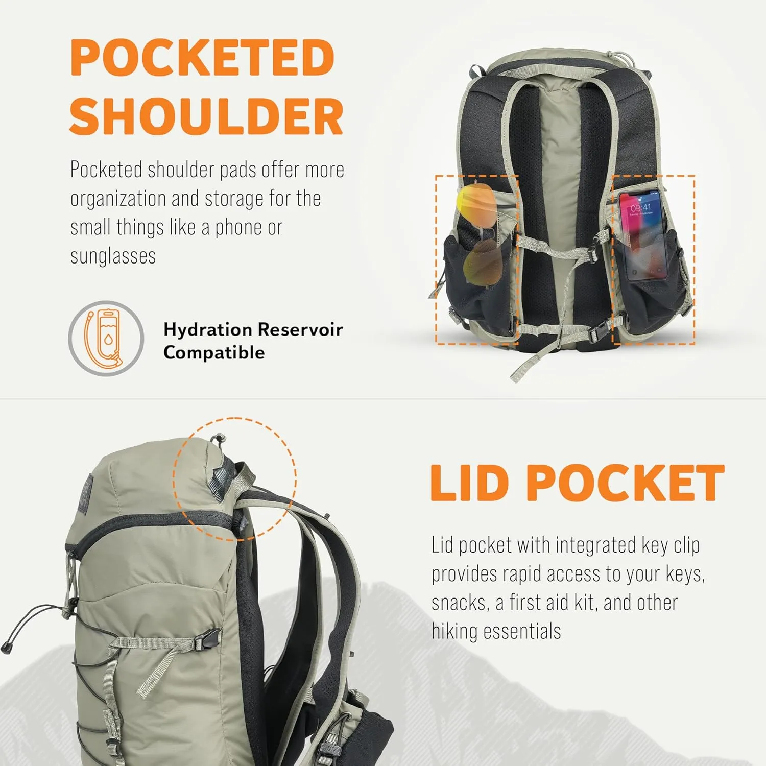 Mystery Ranch Gallagator 15 Travel Bag to Hiking Backpack Daypack, Twig, L/XL