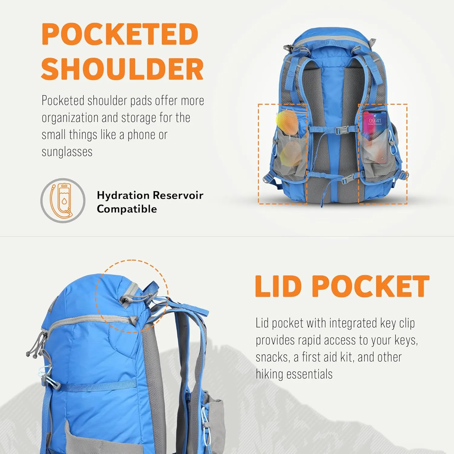 Mystery Ranch Gallagator 25 Travel Bag to Hiking Backpack Daypack, Pacific, S/M