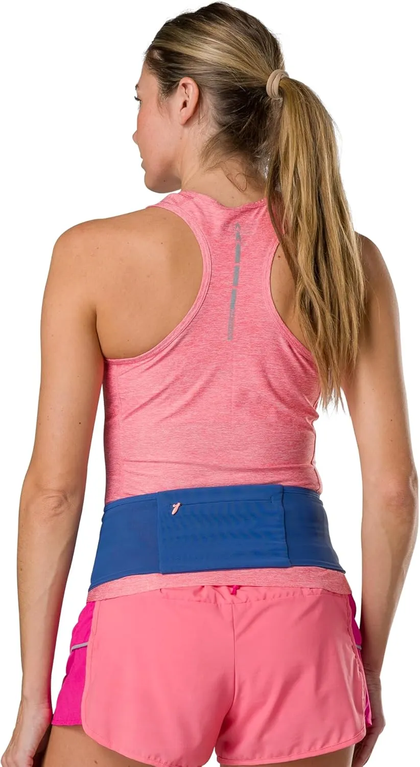 Nathan Zipster Max Running Belt, Running Belts for Women and Men, Bounce-Free Waist Pack with Extra Large Zipper Pocket, Smartphone Storage, Walking, Gym, Hiking