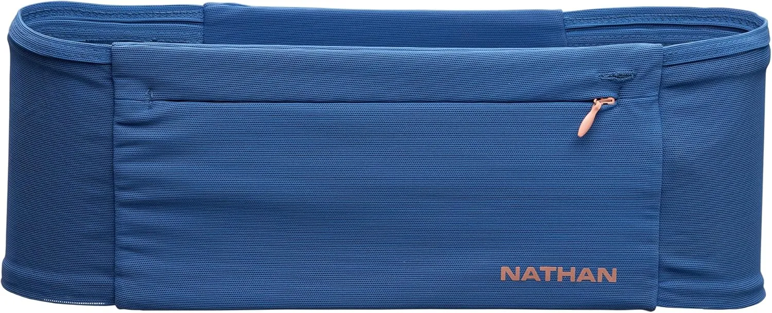 Nathan Zipster Max Running Belt, Running Belts for Women and Men, Bounce-Free Waist Pack with Extra Large Zipper Pocket, Smartphone Storage, Walking, Gym, Hiking