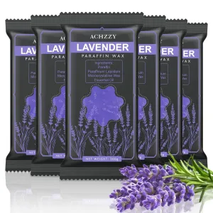 Natural Paraffin Wax Refills, 6 Pack Paraffin Wax Blocks of Lavender Scent for Paraffin Bath, Paraffin Wax for Hand and Feet for Deep Hydration, Moisturizing and Nourish(Lavender)