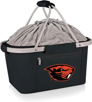 NCAA Oregon State Beavers Metro Shopping Basket - Insulated Picnic Basket - Collapsible Market Basket - Utility Tote Cooler Bag