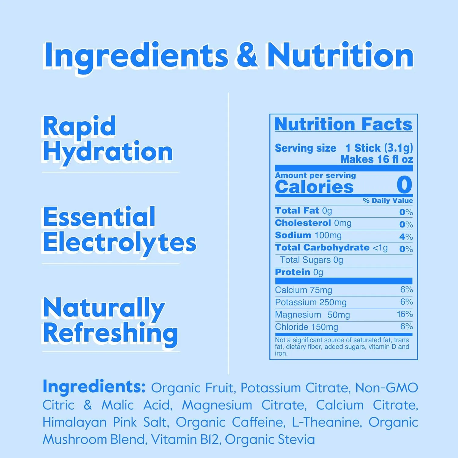 Nectar Energy Booster - Organic Caffeine, B12 & Electrolytes - Sugar Free & Zero Calorie – Healthy Coffee, Energy Drink & Soda Alternative – Hydration & Energy Supplement (Variety 18 Powder Packets)