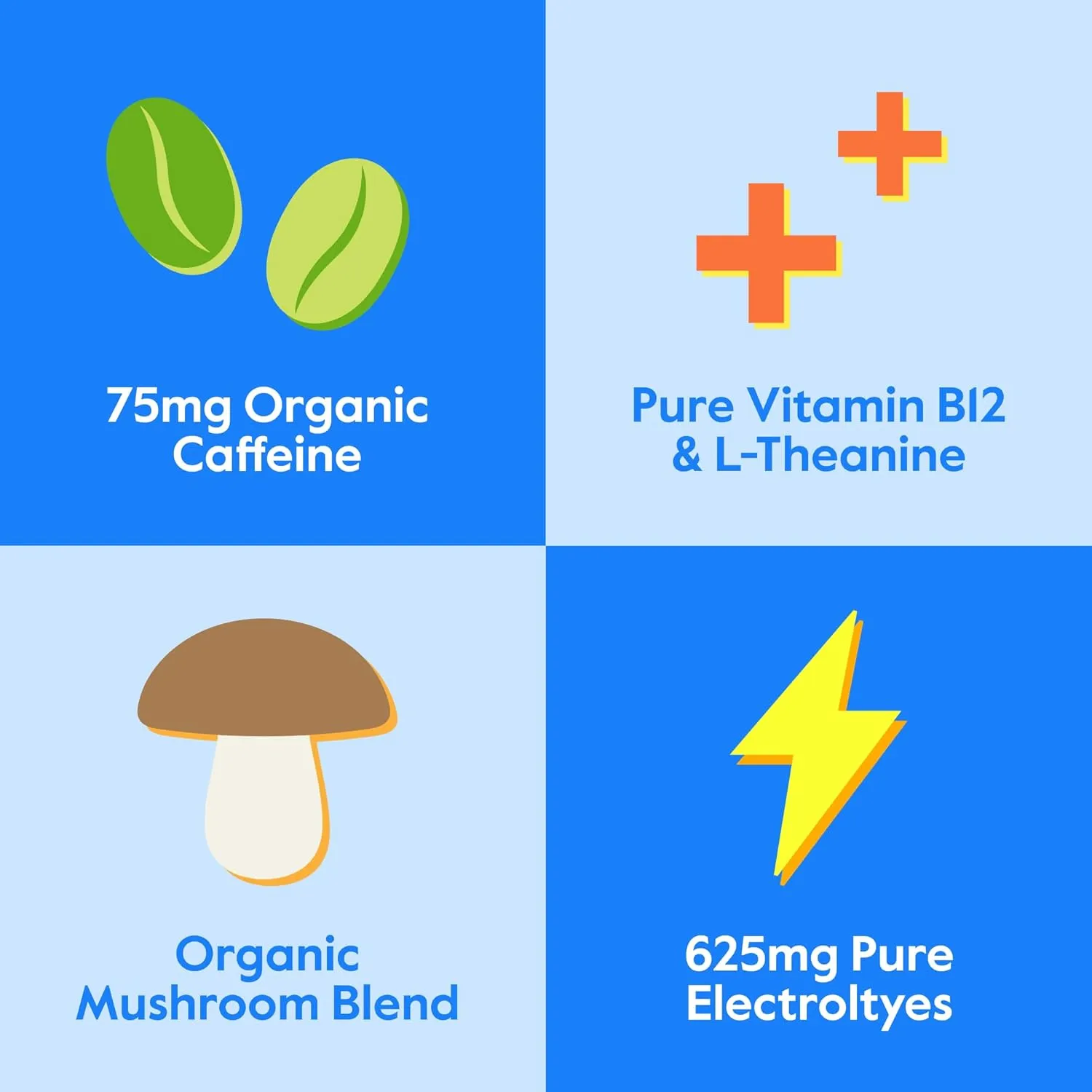 Nectar Energy Booster - Organic Caffeine, B12 & Electrolytes - Sugar Free & Zero Calorie – Healthy Coffee, Energy Drink & Soda Alternative – Hydration & Energy Supplement (Variety 18 Powder Packets)