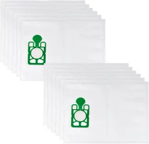 Nispira 604015 Vacuum Cleaner Microfibre Poly Dust Bags for Henry Numatic Hetty Basil James, 12 Packs