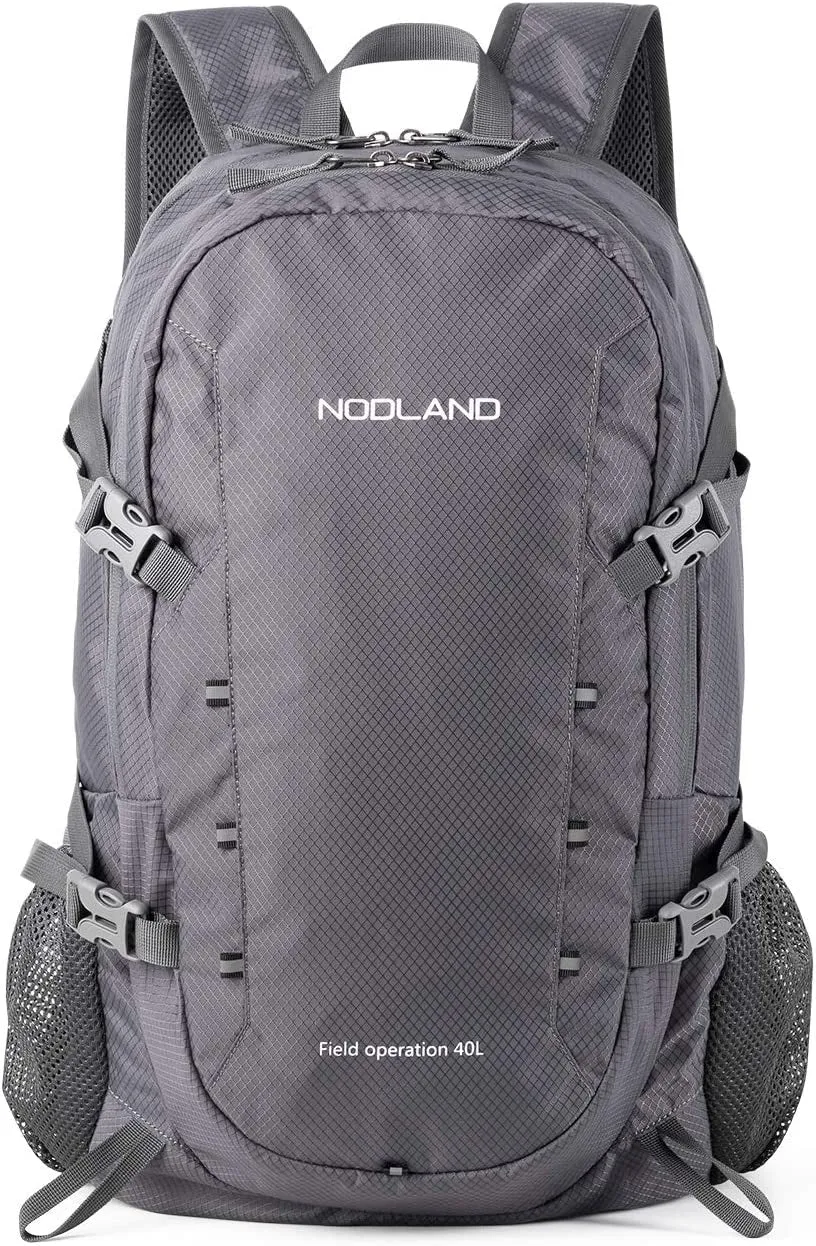 NODLAND 40L Lightweight Foldable Waterproof Backpack for Travel